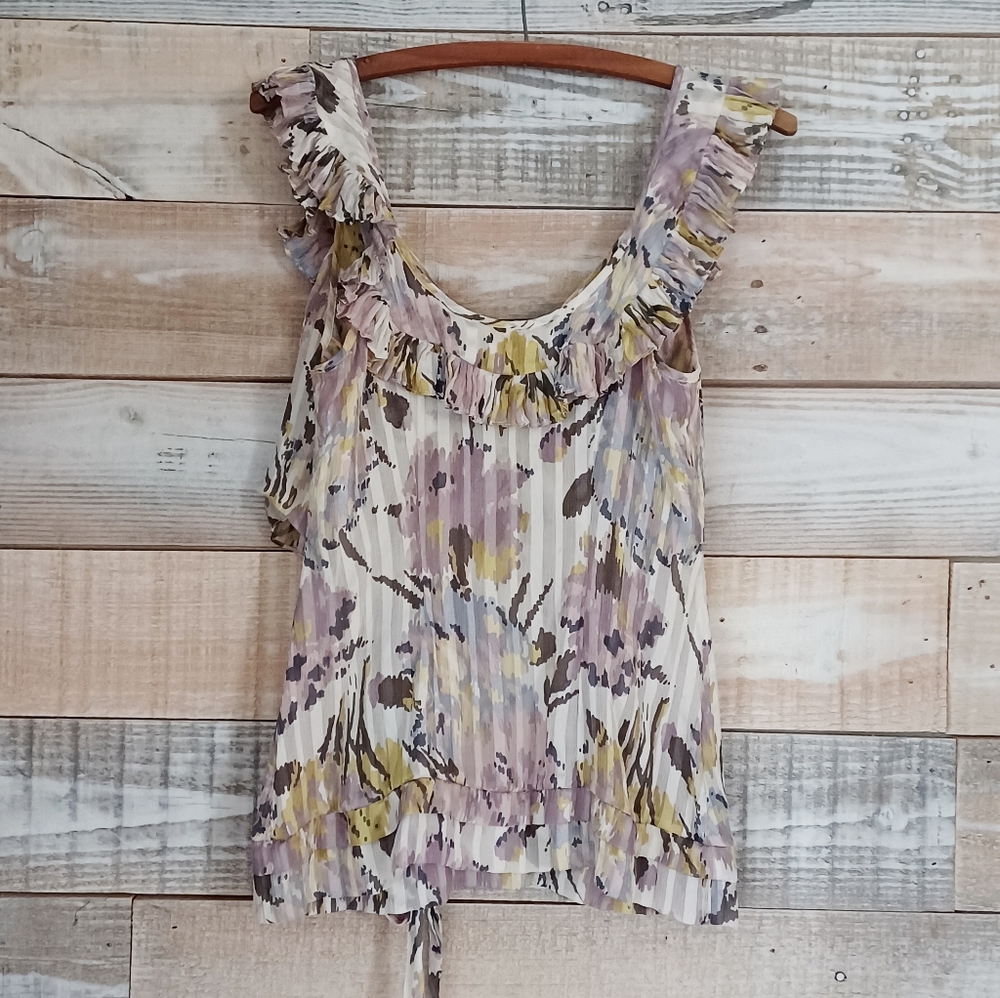 Bcbgmaxazria sleeveless silk top - Picture 2 of 7